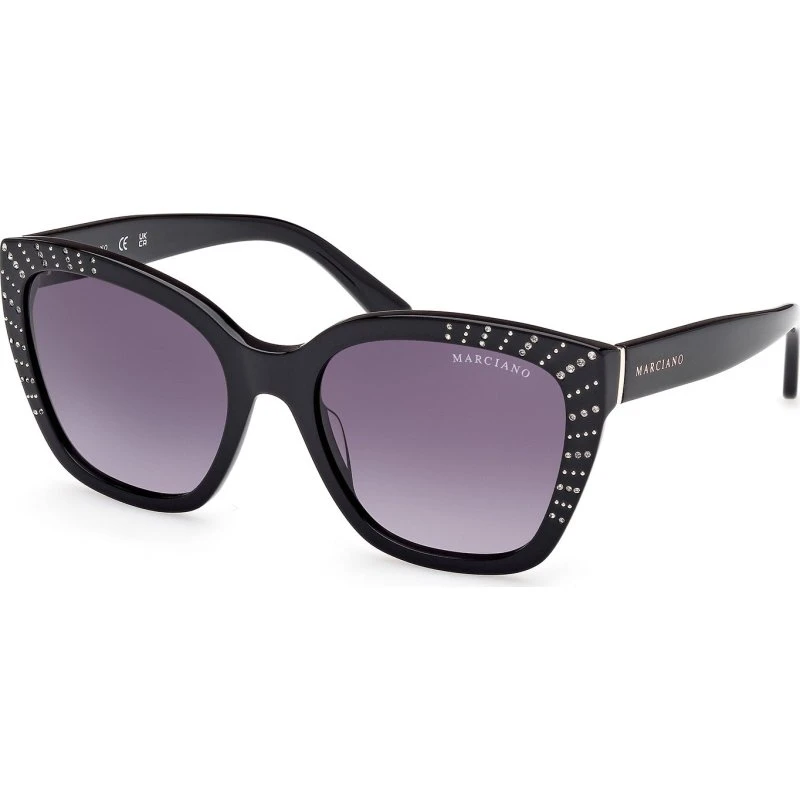 Guess by Marciano GM00021 01B Occhiali da Sole Squadrati in Acetato