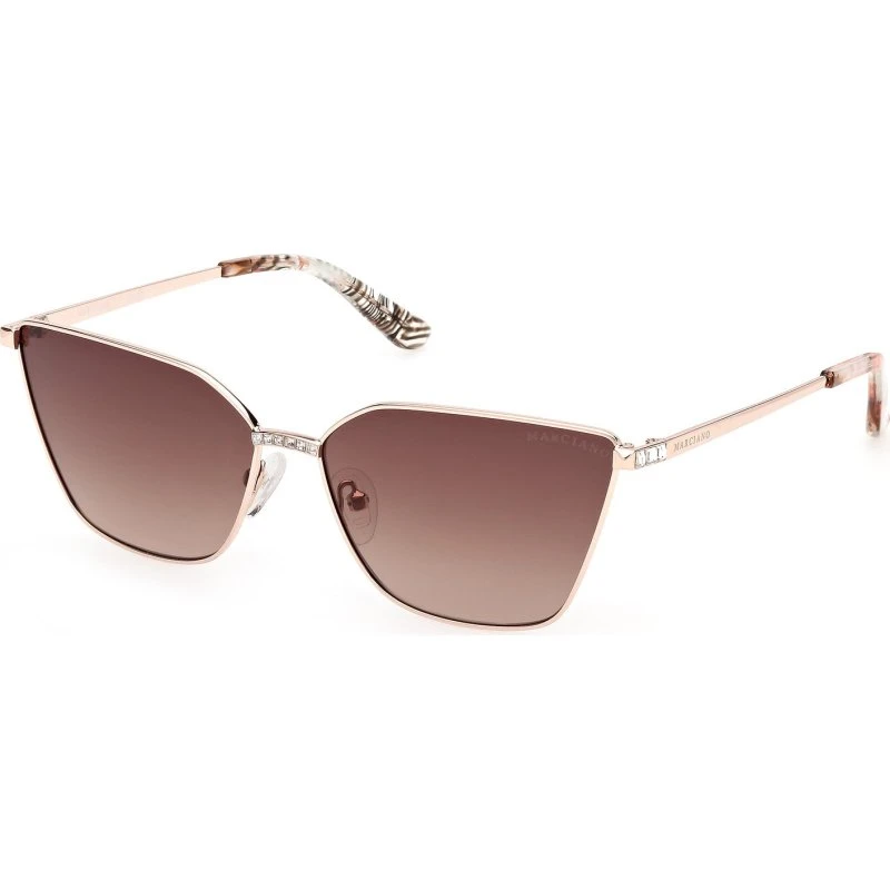 Guess by Marciano GM00023 28F Occhiali da Sole Cat Eye Oro e Marrone