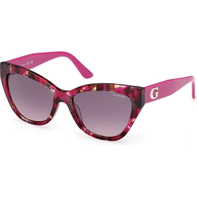 Guess GU00204 78F Occhiali da Sole Cat Eye Rosa e Grigio