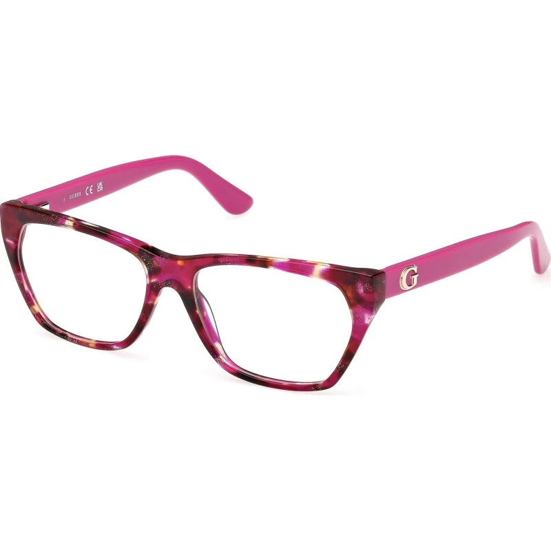 Guess GU50234 078 Occhiali da Vista Donna Lilla Geometrici