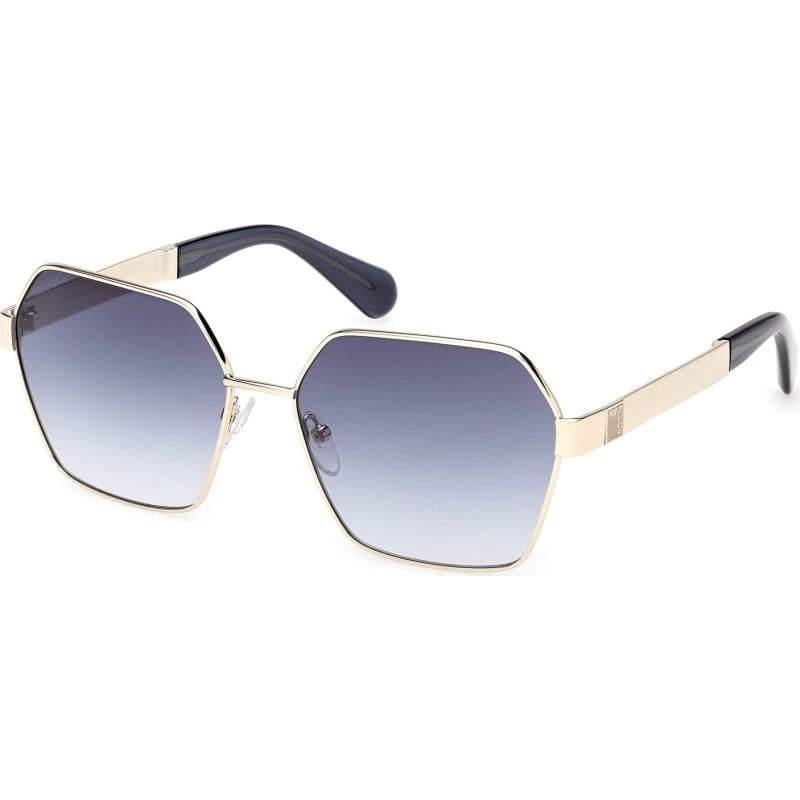 MAX&Co Occhiali da Sole Geometrici MO0141 in Metallo Oro