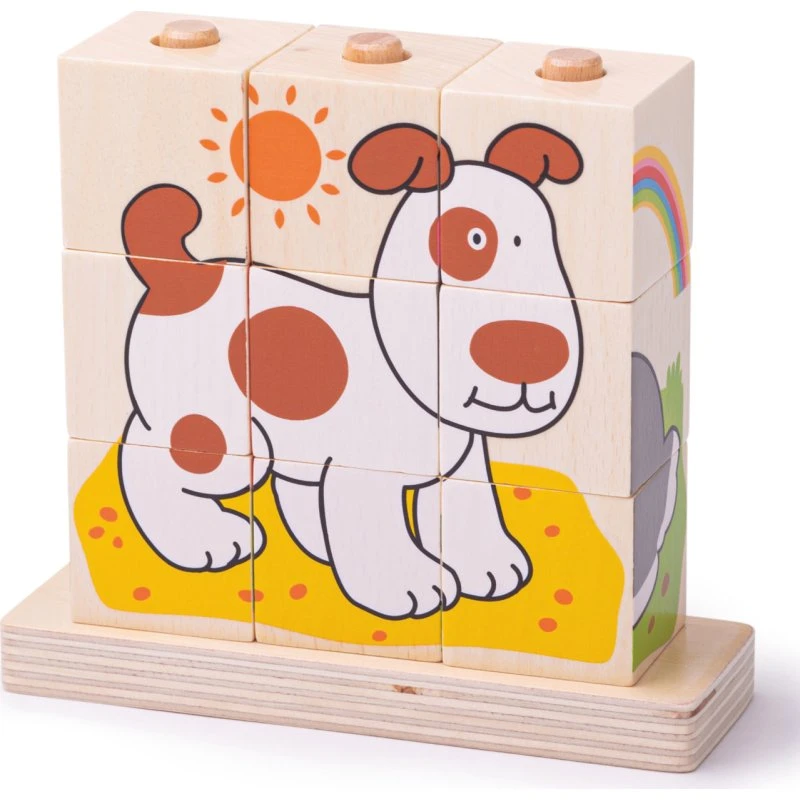 Bigjigs Baby Cubi Animali a Scatto