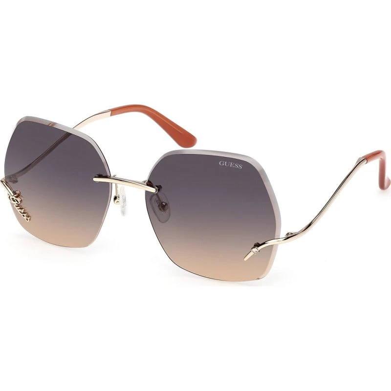Guess GU00268 Occhiali da Sole Farfalla Oro con Lenti Fumo
