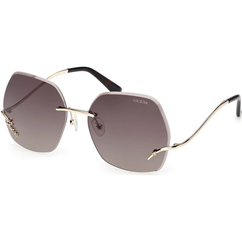 Guess GU00268 Occhiali da Sole Donna Farfalla Oro e Marrone