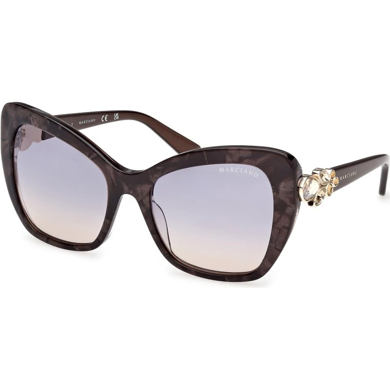 Guess by Marciano GM00032 Occhiali da Sole Farfalla Marrone e Blu