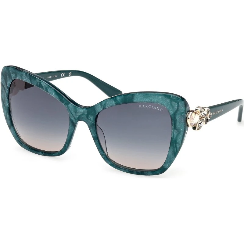 Guess by Marciano GM00032 89P Occhiali da Sole Farfalla Turchese