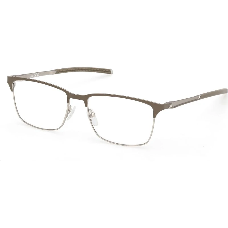 Adidas Sport SP5106 049 Occhiali da Vista Quadrati in Metallo Marrone