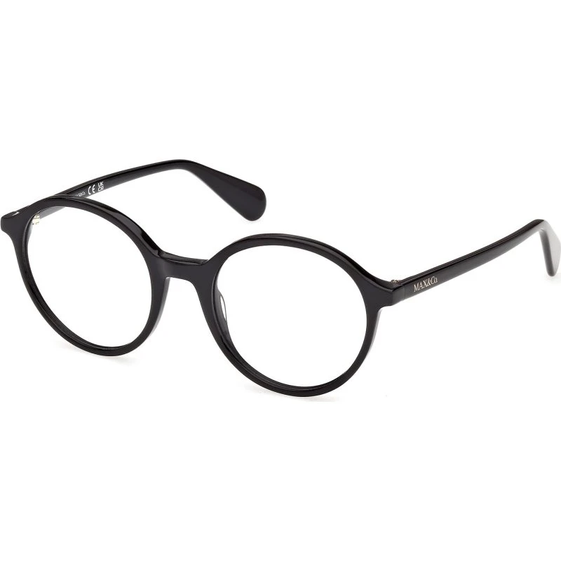 MAX&Co Montature da Vista MO5217 in Acetato Nero Rotonda