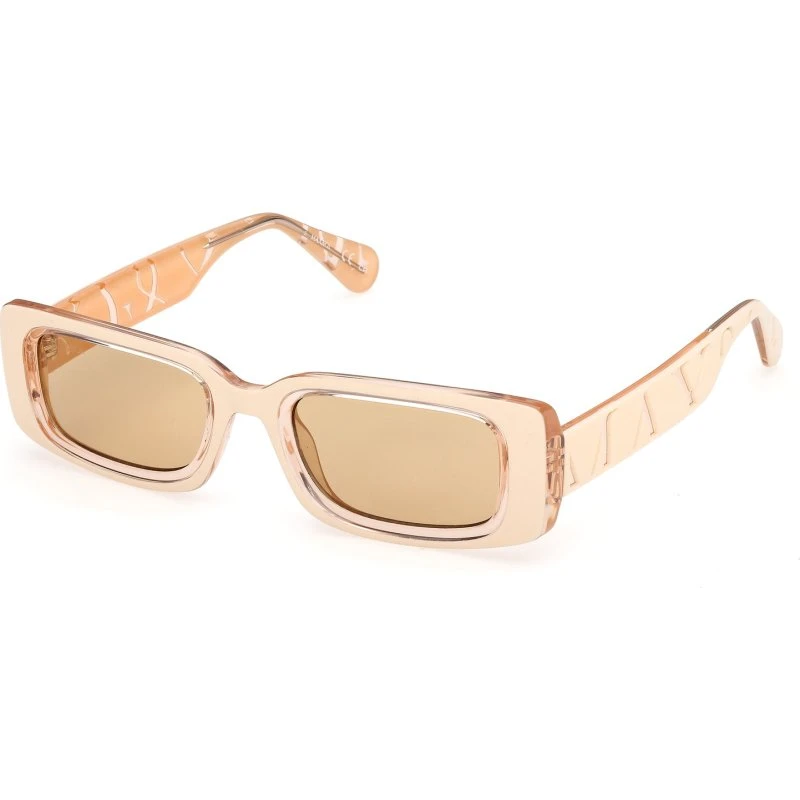 MAX&Co Occhiali da Sole Squadrati Bianchi Roviex MO0156 21J