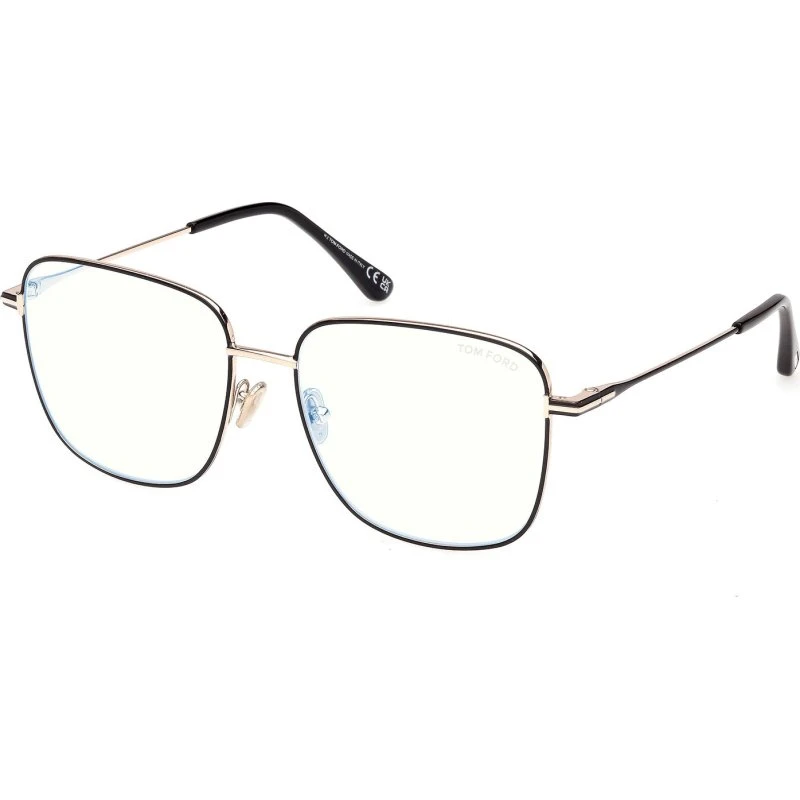 Tom Ford FT6136-B 001 Occhiali da Vista Donna in Metallo Nero