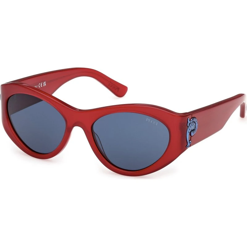 Emilio Pucci Occhiali da Sole Cat Eye EP0249 Rosso e Blu