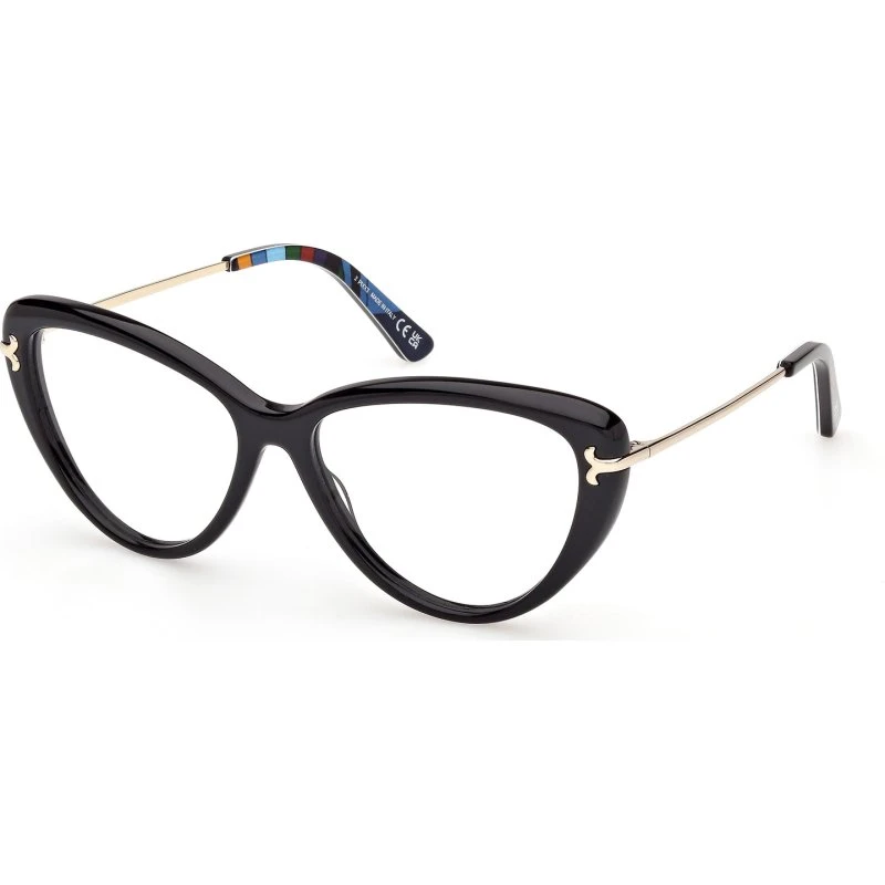 Emilio Pucci EP5279 Occhiali da Vista Acetato Nero Farfalla
