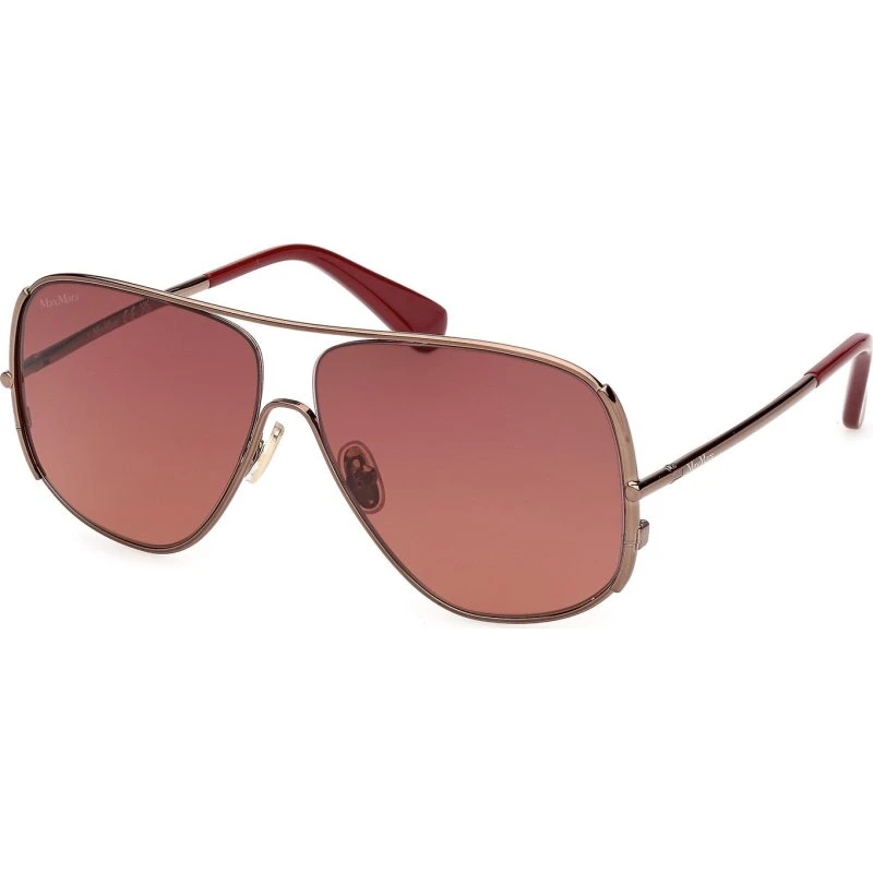 Max Mara MM0190 33T Occhiali da Sole Pilot Oro e Marrone