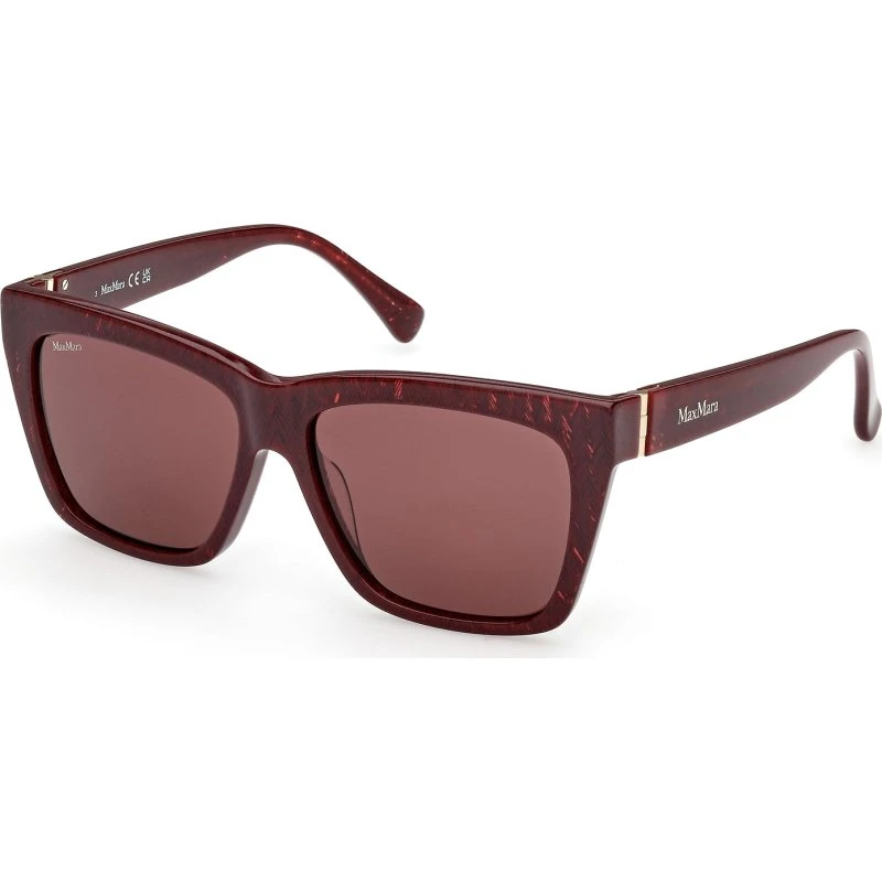 Max Mara MM0193 71S Occhiali da Sole Squadrati Bordeaux