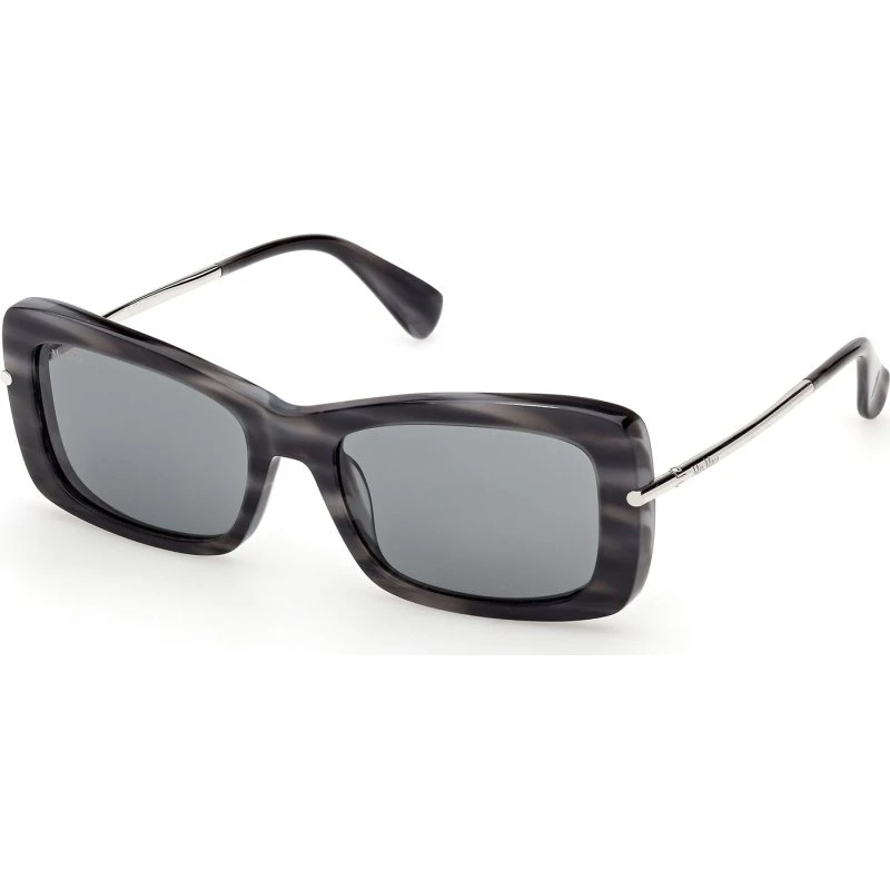 Max Mara MM0194 Occhiali da Sole Squadrati Azzurro Fumo