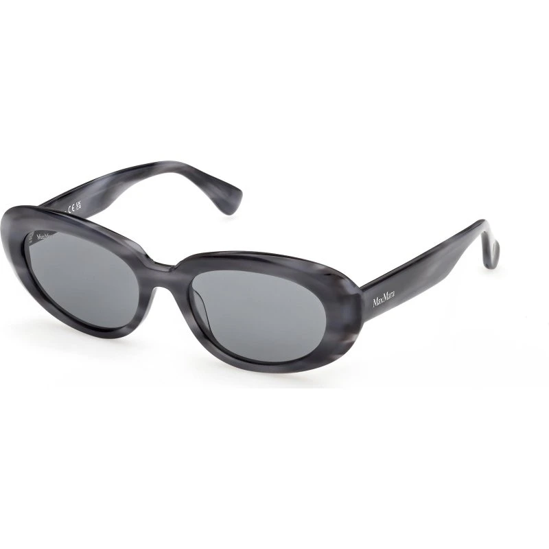 Max Mara MM0196 Occhiali da Sole Donna in Acetato Blu Fumo