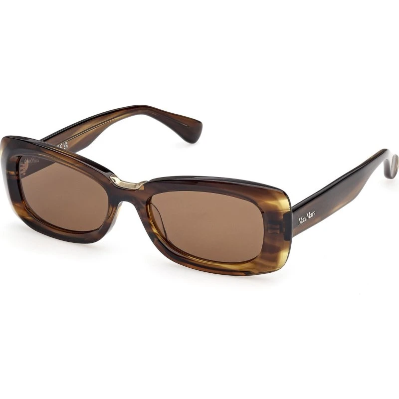 Max Mara MM0197 Occhiali da Sole Quadrati in Acetato Verde