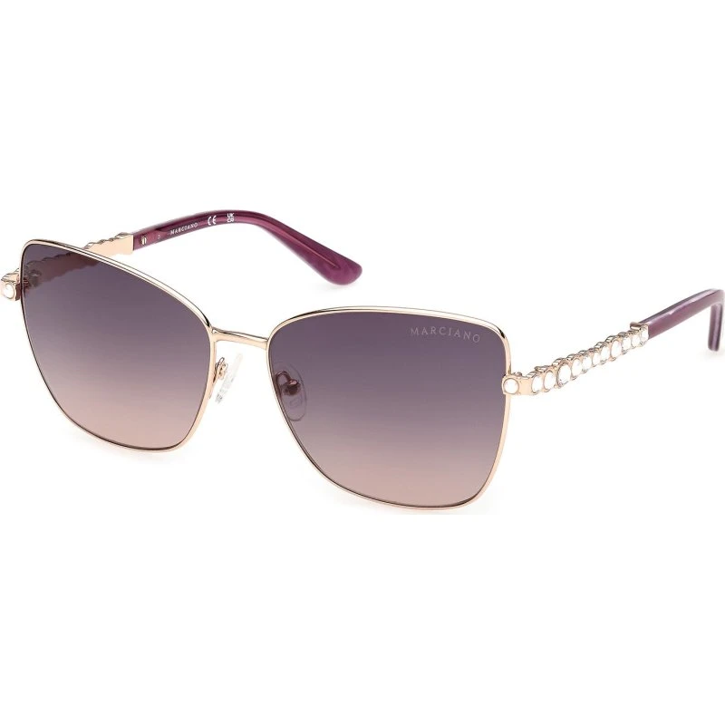 Guess by Marciano GM00037 32Z Occhiali da Sole Farfalla Oro e Viola