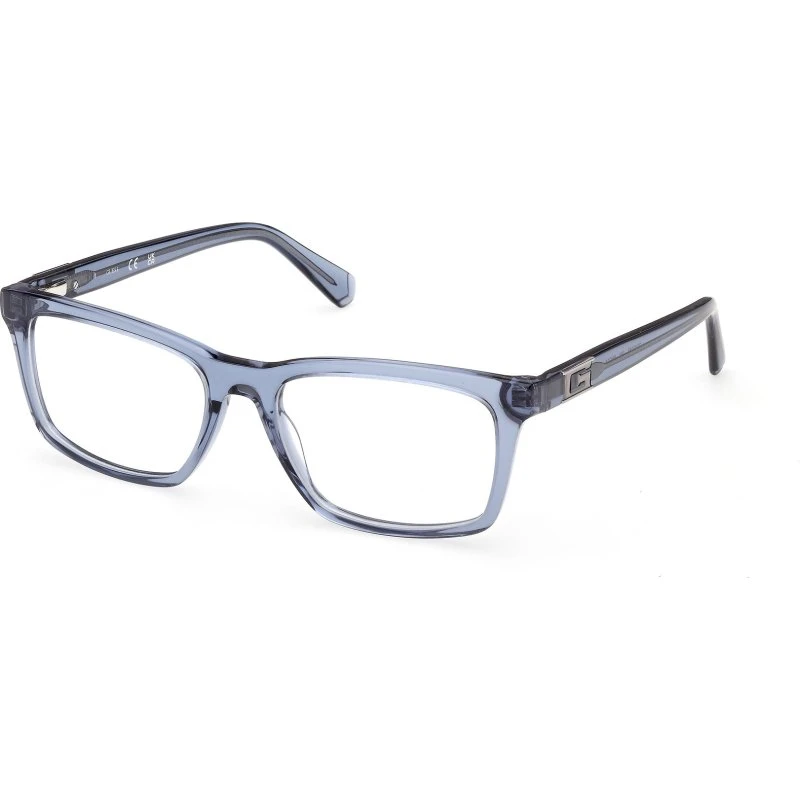 Guess GU50368 090 Occhiali da Vista Uomo Blu Squadrati