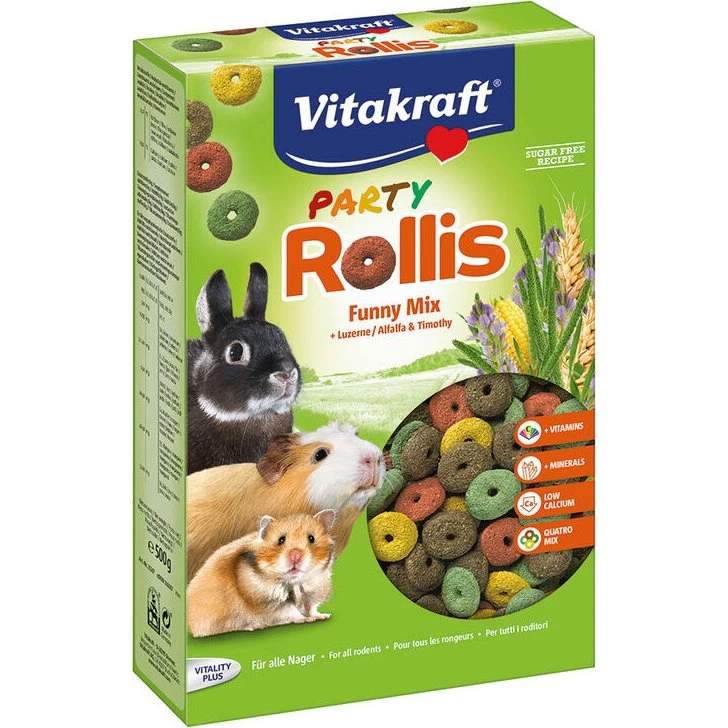 Vitakraft Snack Roditori Rollis Party 500g