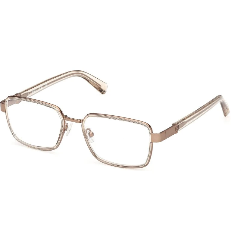 Guess GU50371 045 Montatura Occhiali da Vista Uomo Marrone Squadrata