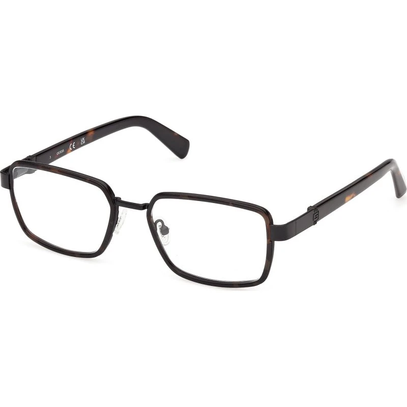 Guess GU50371 052 Occhiali da Vista Uomo Havana Squadrati