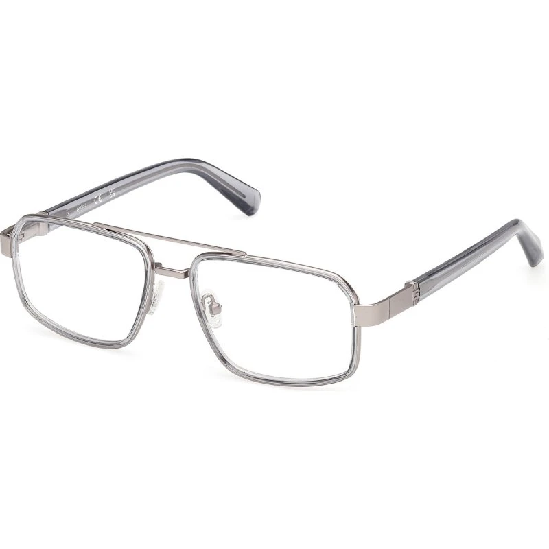 Guess GU50372 020 Montatura da Vista Uomo Grigia Squadrata