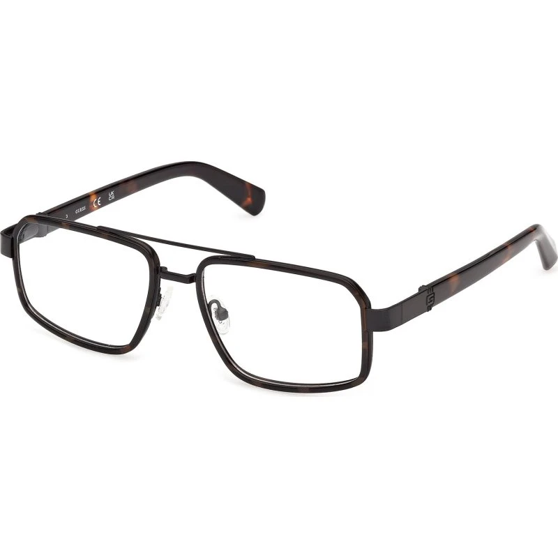Guess GU50372 052 Occhiali da Vista Uomo Havana Squadrati