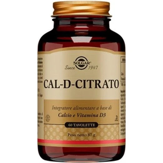 Solgar Cal-D-Citrato 60 Tavolette