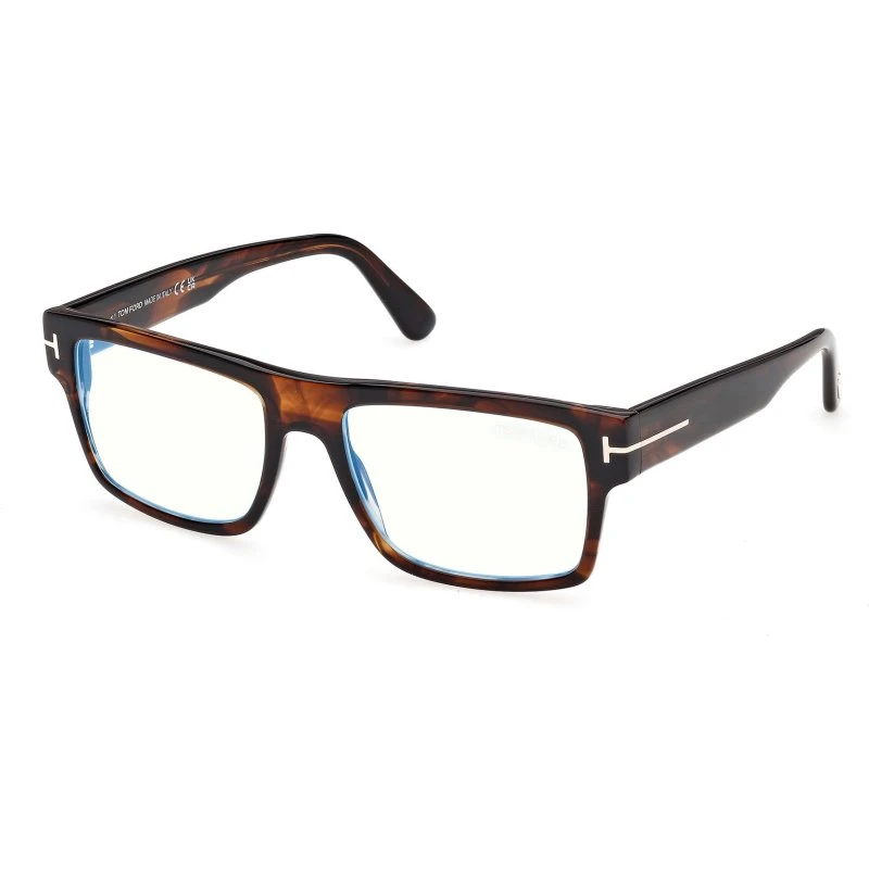 TOM FORD FT6168-B Occhiali da Vista Acetato Havana Squadrati