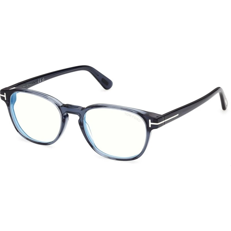 Tom Ford FT6169-B 90 Montature da Vista Blu Rotonda
