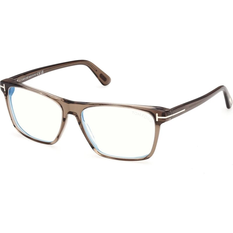 Tom Ford FT6170-B Occhiali da Vista Uomo Acetato Marrone Squadrati