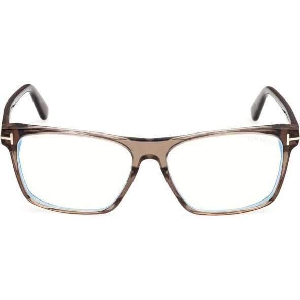 Tom Ford FT6170-B Blue Block Occhiali da Vista Marrone Geometrici