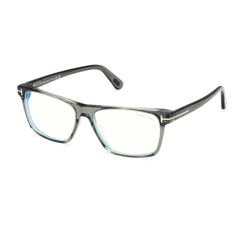 Tom Ford FT6170-B 93 Occhiali da Vista Quadrati in Acetato Verde