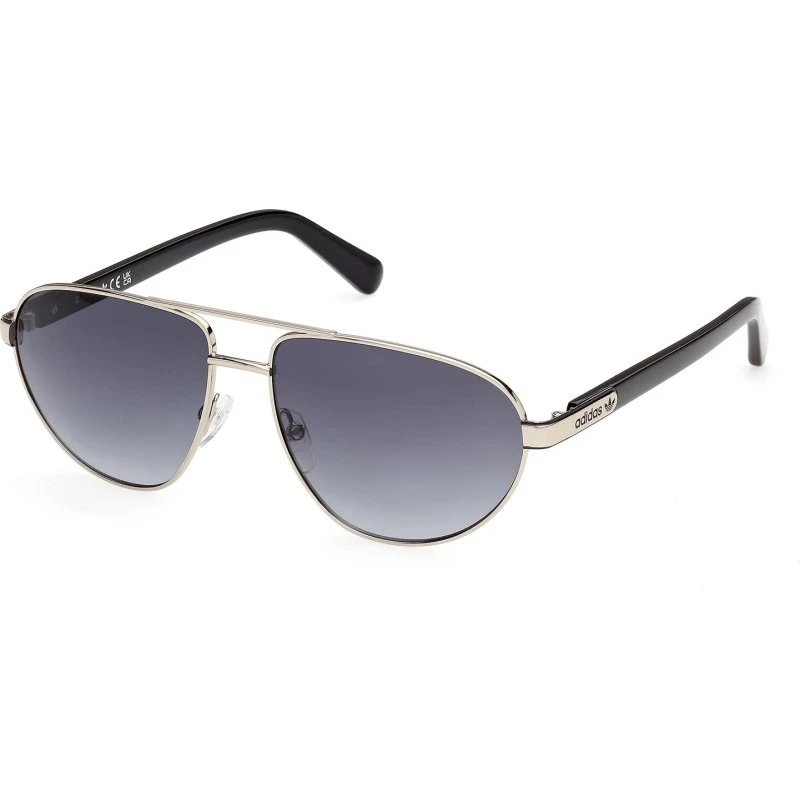 Adidas Sport OR0148 16B Occhiali da Sole Aviator Metallo Palladio