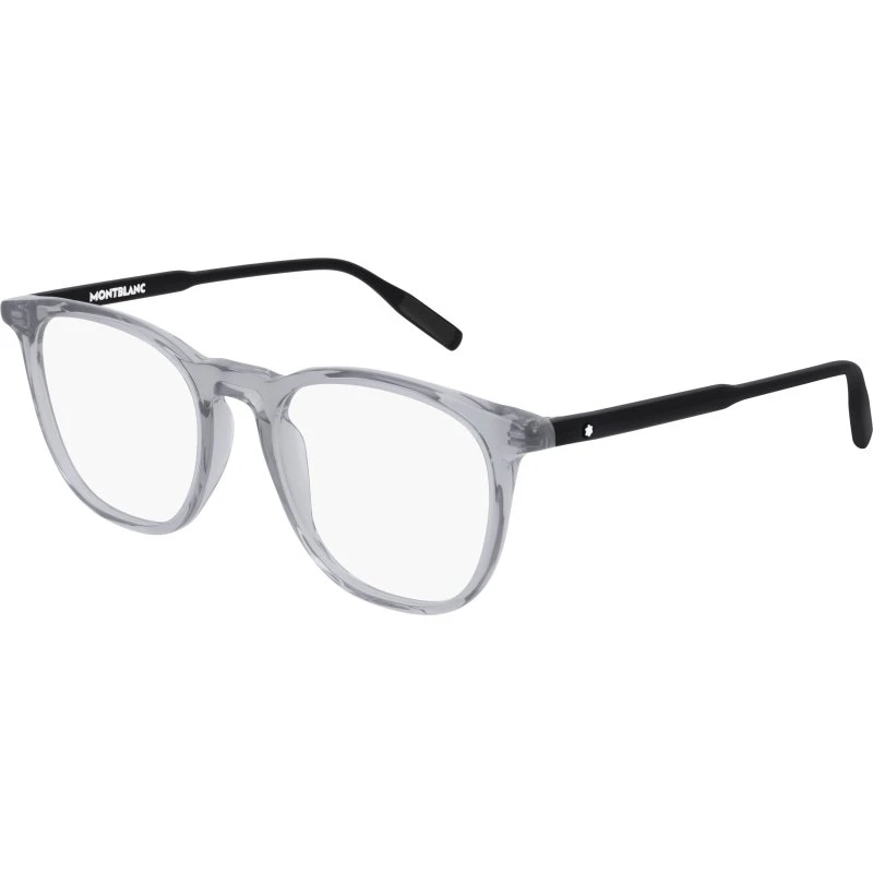 Montblanc MB0010O 009 Occhiali da Vista Squadrati in Acetato Grigio