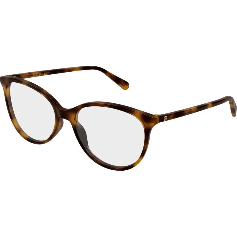 Gucci GG0550O 002 Montature Cat Eye Acetato Havana Trasparente