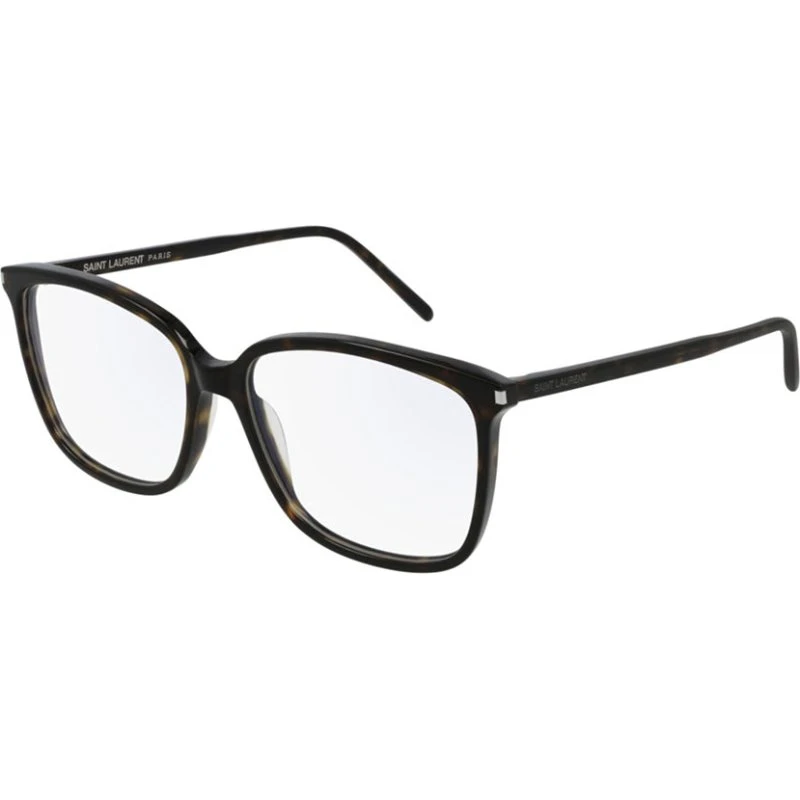 Saint Laurent SL 453 002 Montatura da Vista Acetato Havana Squadrata