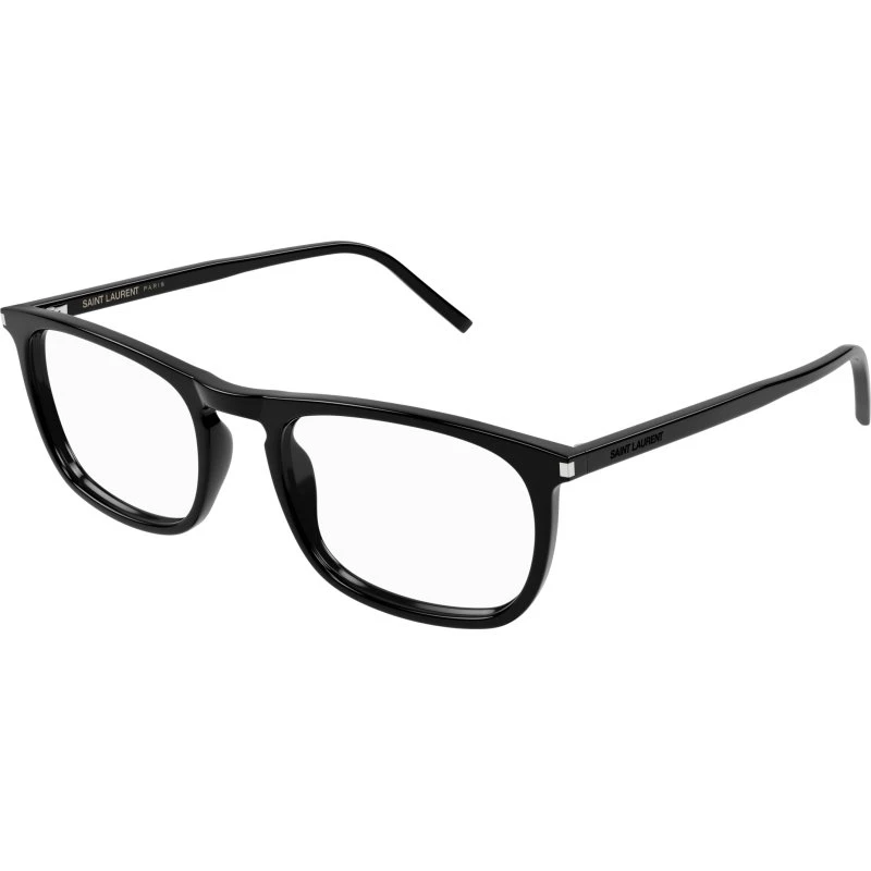 Saint Laurent SL 670 001 Montature da Vista Rotonde in Acetato Nero