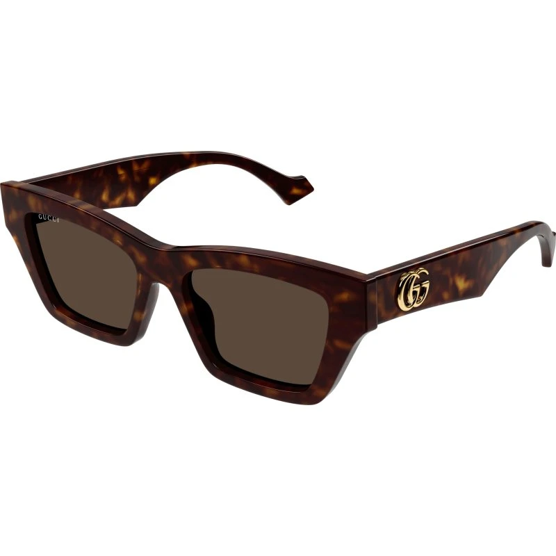 Gucci GG1753S 002 Occhiali da Sole Cat Eye Acetato Havana