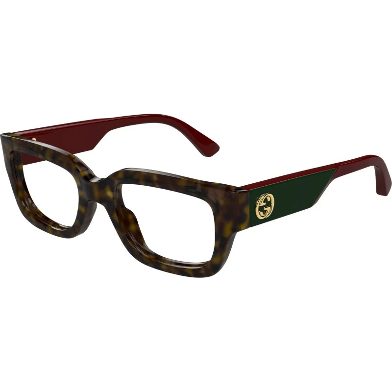 Gucci GG1666O 002 Occhiali da Vista Cat Eye Acetato Havana