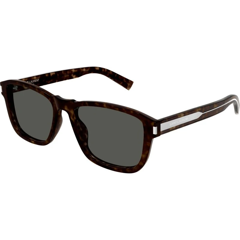 Saint Laurent SL 710 002 Occhiali da Sole Squadrati Havana