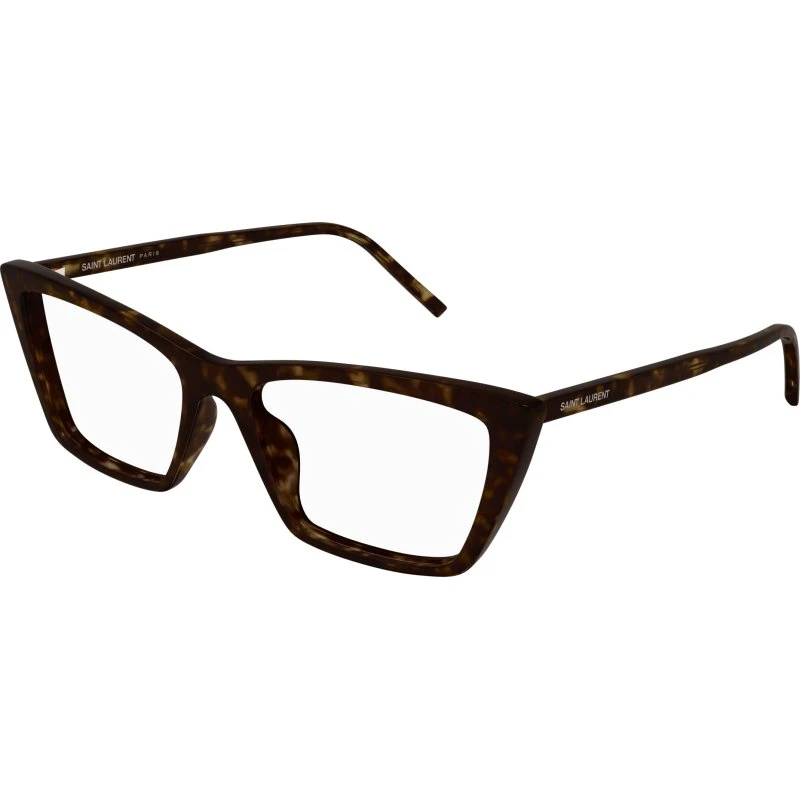 Saint Laurent SL 737 Mica Thin: Occhiali da Vista Donna Havana