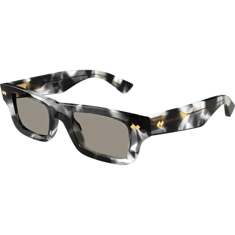 Bottega Veneta BV1351S 002 Occhiali da Sole Quadrati Havana