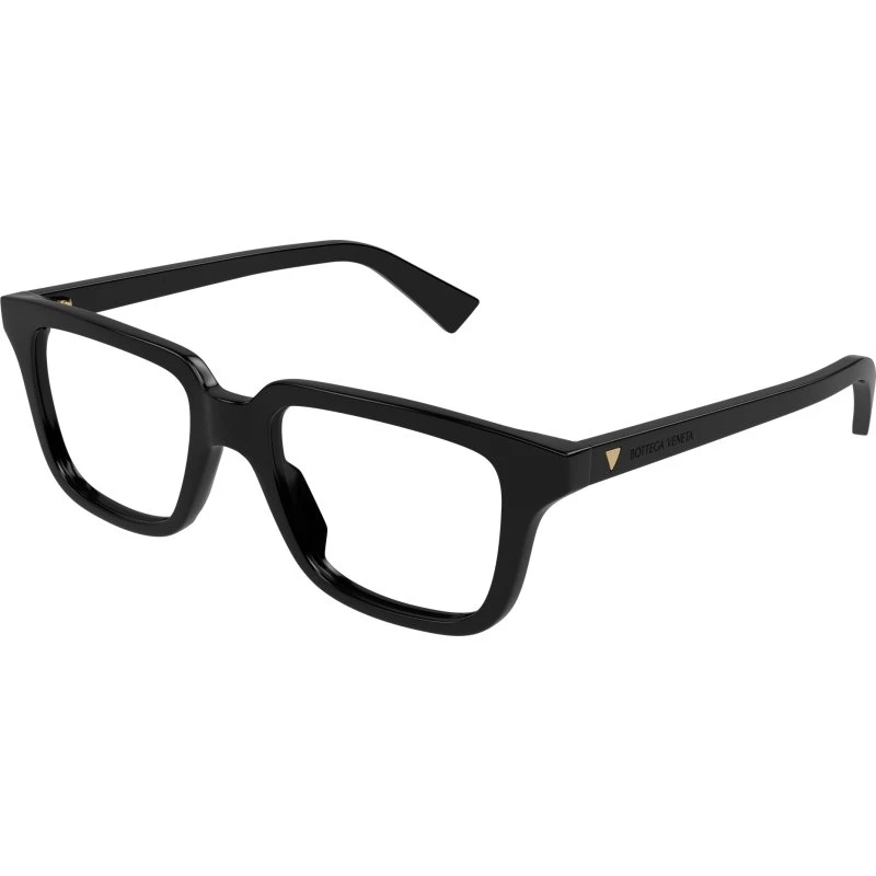 Bottega Veneta BV1365O 005 Occhiali da Vista Quadrati in Acetato Nero