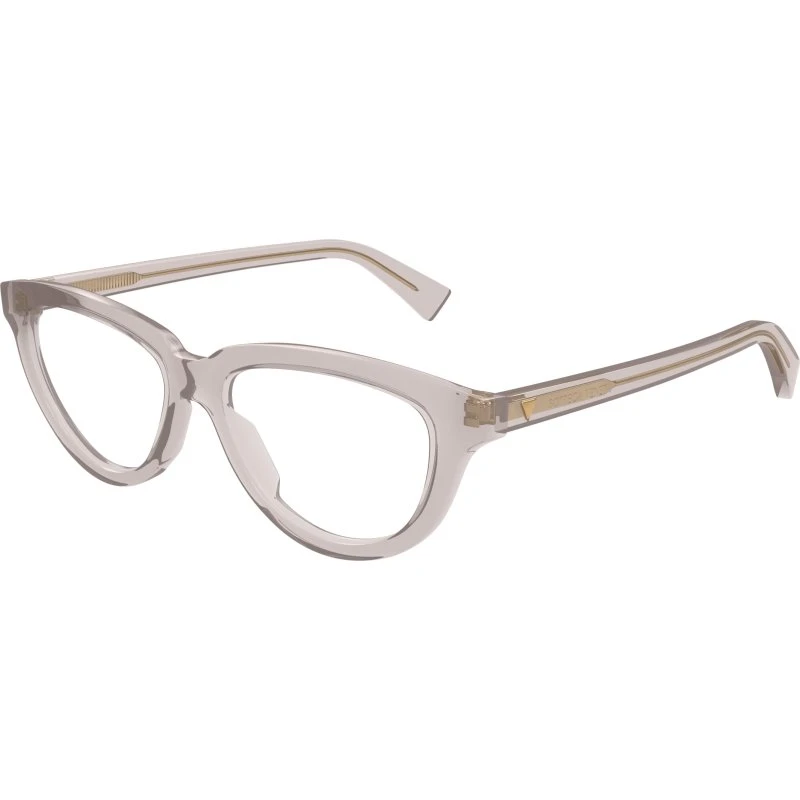 Bottega Veneta BV1366O 004 Montature Cat Eye Grigio Trasparente