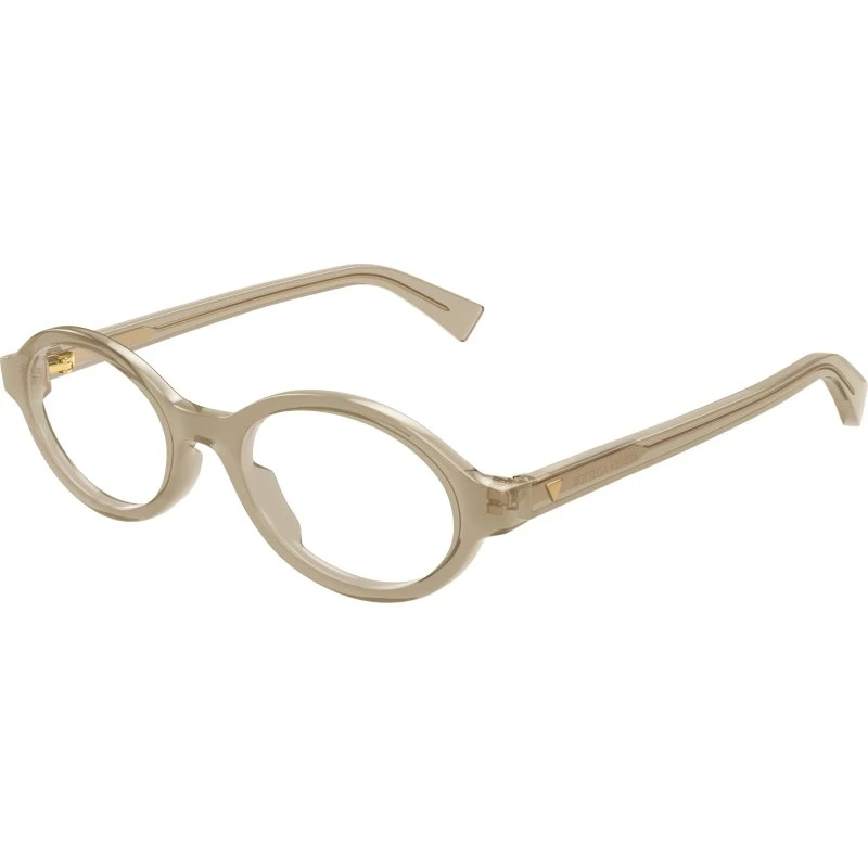 Bottega Veneta BV1367O 003 Montatura da Vista Rotonda Marrone