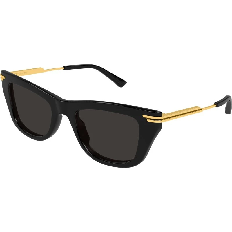 Bottega Veneta BV1369S 001 Occhiali da Sole Squadrati in Acetato