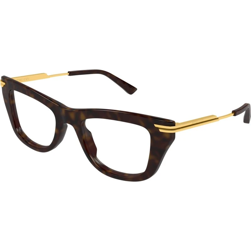 Bottega Veneta BV1370O 002 Montature da Vista Acetato Havana