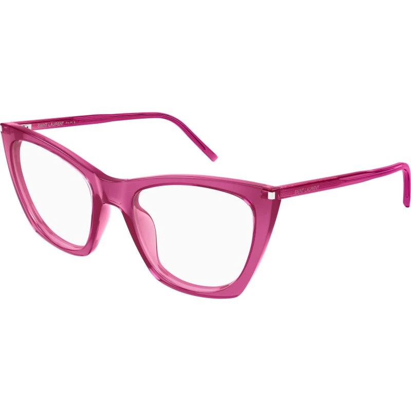 Saint Laurent SL 214 Kate Thin Ottica Cat Eye Rosa Trasparente